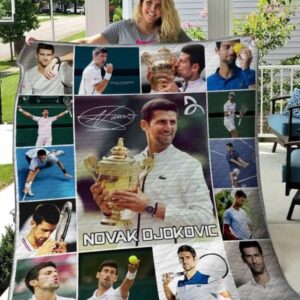 Novak Djokovic Quilt Blanket  Limited Quilt Blanket